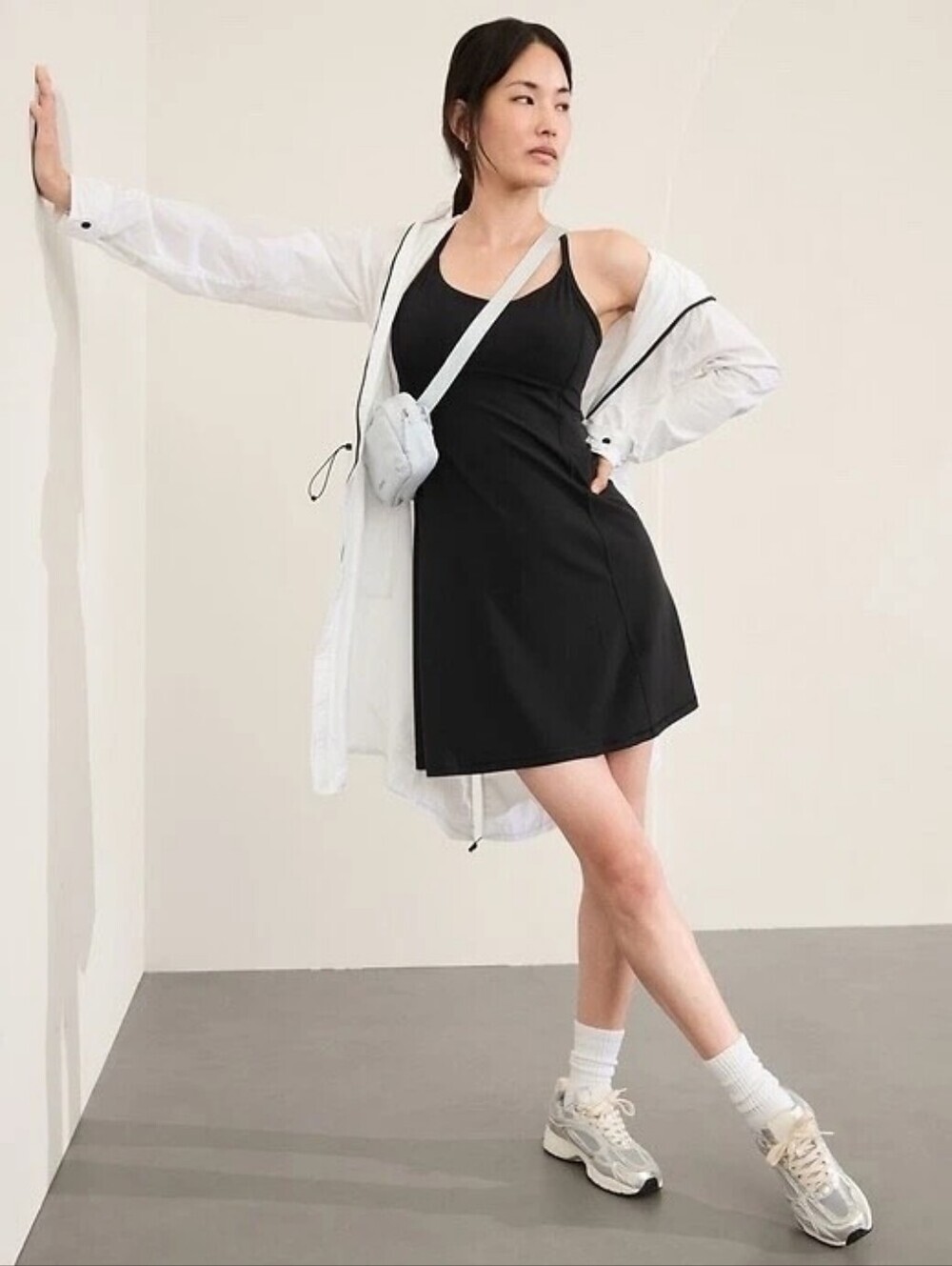 ATHLETA Vital Dress, Color Black Size XLT